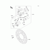 Схема вузла: Переднє гальмо для Kawasaki VN800 Vulcan 800