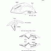 Схема вузла: Decals(gray)(mcf) для Kawasaki ZR750 Z750 ABS