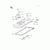 Схема вузла: Клапанна кришка для Kawasaki KLE650 Versys 650 ABS