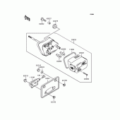 Схема вузла: Задній ліхтар (Стоп-сигнал) для Kawasaki VN400 Vulcan Classic