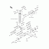 Схема вузла: Suspension для Kawasaki KX250/ KX252 KX250F