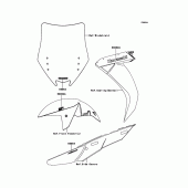 Схема вузла: Decals(Black) для Kawasaki ZG1400 1400GTR ABS