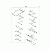 Схема вузла: Owners tools для Kawasaki EX250 Ninja 250