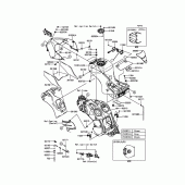 Схема узла: Топливный бак для Kawasaki ZX1400 ZZR1400 ABS