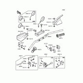Схема узла: Руль для Kawasaki KLX250 KLX250