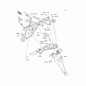 Схема вузла: Заднє крило для Kawasaki EX250 Ninja 250R