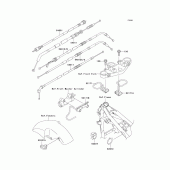 Схема вузла: Троси для Kawasaki ZR750 ZR-7S
