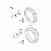 Схема узла: Колеса (Шины) для Kawasaki ZR750 Zephyr