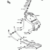 Схема узла: Рама для Kawasaki ZX750 ZXR750