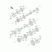 Схема узла: Трансмиссия для Kawasaki ZX1100 ZZ-R1100