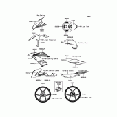 Схема вузла: Decals(Green) для Kawasaki ZX636 Ninja ZX-6R ABS