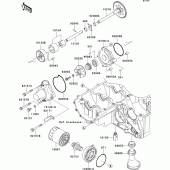 Схема вузла: Масляний насос для Kawasaki ZR750 Z750 ABS