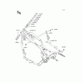 Схема вузла: Рама для Kawasaki VN1600 Vulcan 1600 Mean Streak