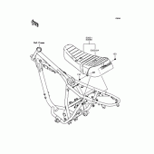 Схема узла: Сиденье для Kawasaki BJ250 250TR