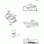 Схема вузла: Наклейки для Kawasaki ZX600 GPX600R
