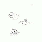 Схема вузла: Наклейки (ZR400-C5) для Kawasaki ZR400 Zephyr