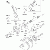 Схема вузла: Колінчастий вал для Kawasaki VN800 Vulcan 800