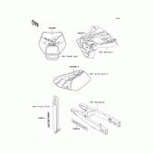 Схема вузла: Decals(lx650-a1/a2) для Kawasaki KLX650 KLX650