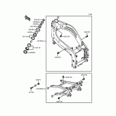 Схема узла: Рама для Kawasaki ZX400 ZXR400R