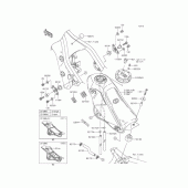 Схема вузла: Паливний бак для Kawasaki KLX250 D-Tracker X