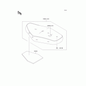 Схема вузла: Сидіння для Kawasaki EJ650 W650