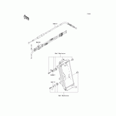 Схема узла: Тросики для Kawasaki KX450 KX450F