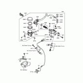 Схема вузла: Передній гальмівний циліндр Kawasaki ZX1400 Ninja ZX-14R ABS 30TH
