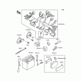 Схема вузла: Електроустаткування для Kawasaki ZR1100 Zephyr 1100