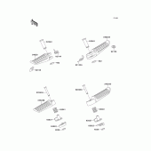 Схема узла: Подножки для Kawasaki ZX1100 ZZ-R1100