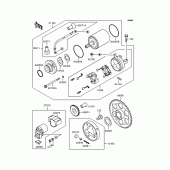 Схема вузла: Starter motor для Kawasaki ZX400 ZXR400R