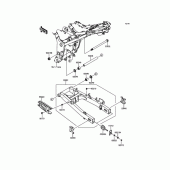 Схема вузла: Задній маятник для Kawasaki ER250 Z250 ABS