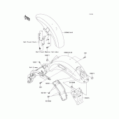 Схема узла: Крыло для Kawasaki VN1600 VN1600 Mean Streak