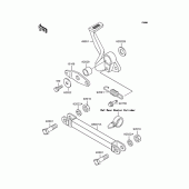 Схема вузла: Лапка гальма для Kawasaki ZR400 Zephyr