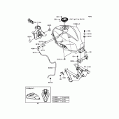 Схема вузла: Паливний бак для Kawasaki ER300 Z300
