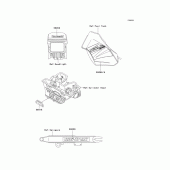 Схема вузла: Decals(d22) для Kawasaki KL250 KLR250