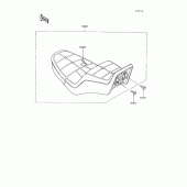Схема вузла: Сидіння для Kawasaki VN750 Vulcan 750