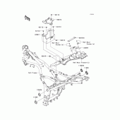 Схема вузла: Кріплення двигуна для Kawasaki EX250 Ninja 250R