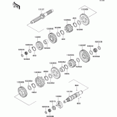 Схема узла: Трансмиссия для Kawasaki VN1500 VN1500 Classic