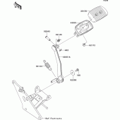 Схема узла: Лапка тормоза для Kawasaki VN1700 VN1700 Classic ABS
