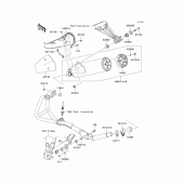 Схема вузла: Вихлопна система для Kawasaki EX250 Ninja 250R