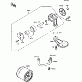 Схема узла: Масляный насос для Kawasaki EN500 Vulcan 500