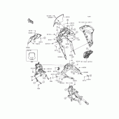 Схема вузла: Обтічник для Kawasaki KLE250 Versys-X 250 ABS