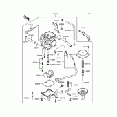 Схема вузла: Карбюратор для Kawasaki KLX250 D-Tracker