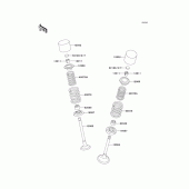 Схема узла: Клапан(ы) для Kawasaki KLX250 KLX250