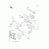 Схема вузла: Вихлопна система для Kawasaki VN900 Vulcan 900 Classic LT
