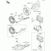 Схема вузла: Генератор для Kawasaki ZX1200 Ninja ZX-12R
