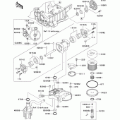 Схема узла: Масляный насос (1/2) для Kawasaki ZR1200 ZRX1200