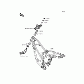 Схема вузла: Рама для Kawasaki KLX125 KLX125