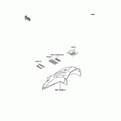 Схема вузла: Інформаційні наклейки для Kawasaki ZX900 GPZ900R