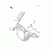 Схема вузла: Рама для Kawasaki ZR1100 Zephyr 1100RS